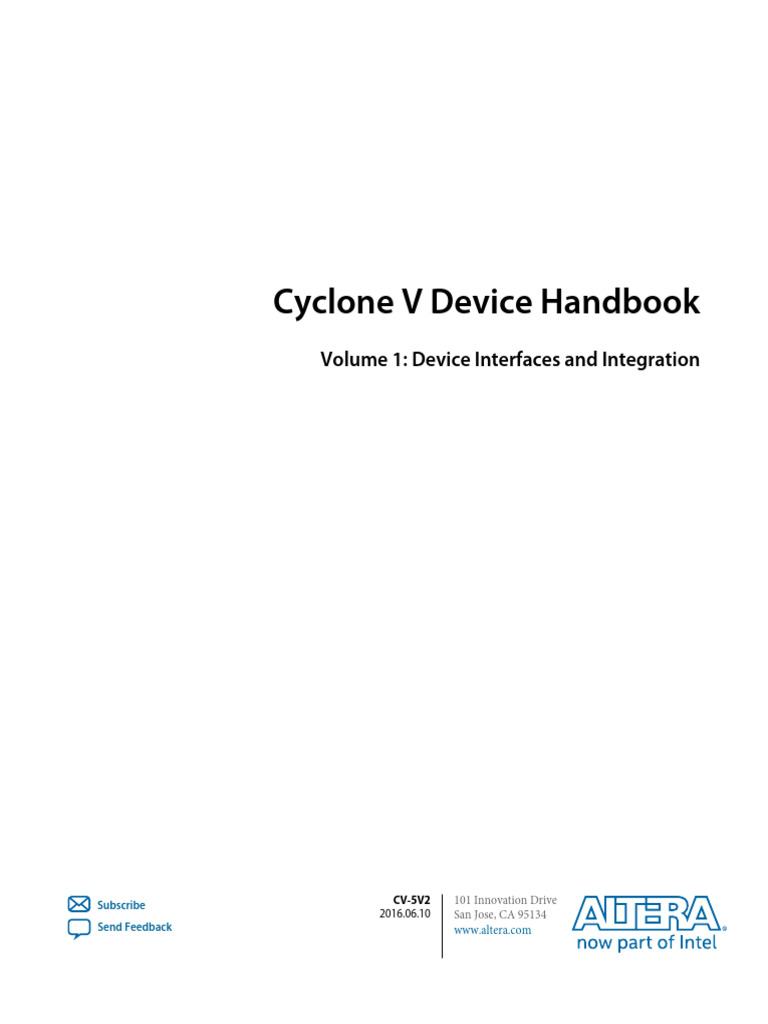 Cyclone V Device Handbook Vol 1 | PDF | Computer Memory | Electronic ...
