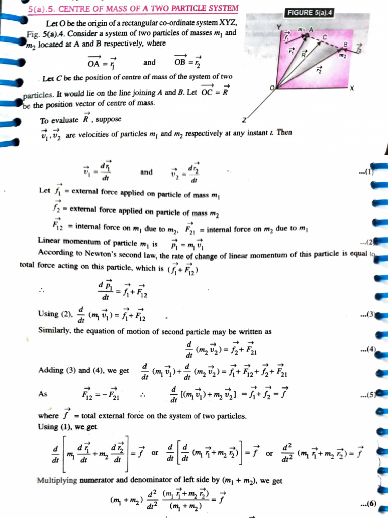 Derivation of COM ND ROTATION | PDF | Lever | Torque