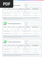 ShiftKey Provider Assignment Record | PDF