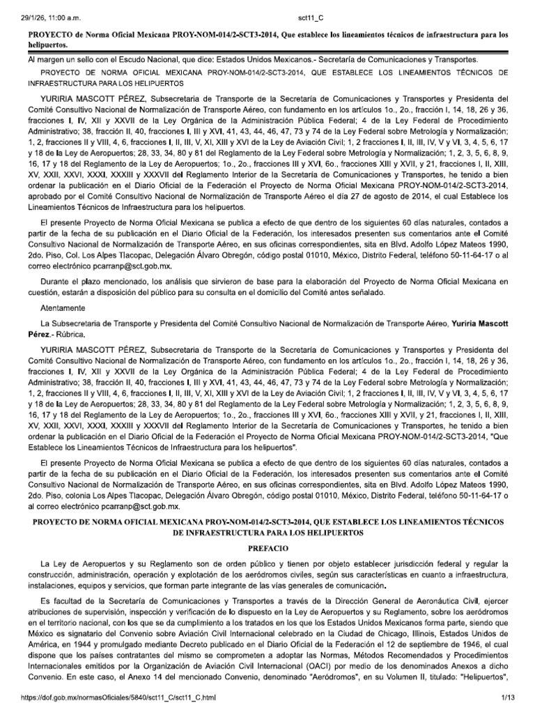 Nom 014 SCT3 2014 | PDF