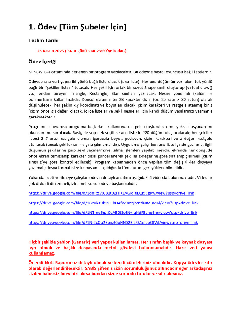 Odev 1 | PDF