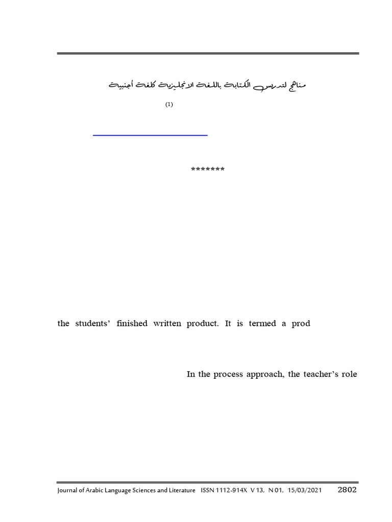Approaches To Teaching Writing in Efl Context | PDF | English As A ...
