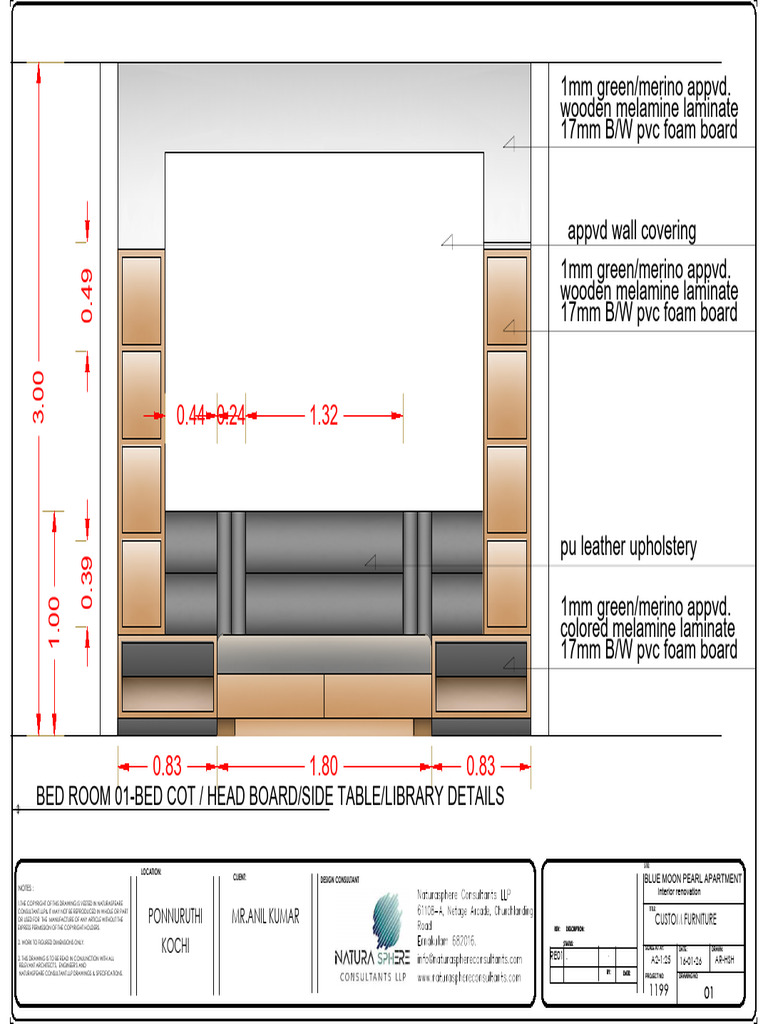 03-Bed 01 Bed Coat Head Board | PDF | Furniture