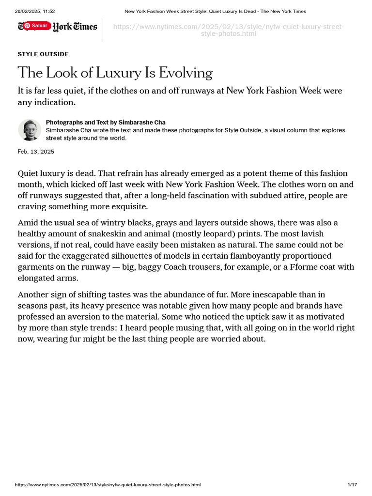 New York Fashion Week Street Style_ Quiet Luxury is Dead - The New York ...