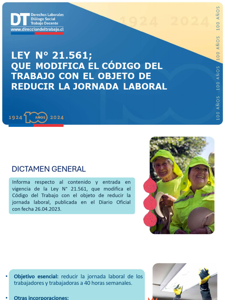 Ley de 40 Horas | PDF | Derecho laboral | Tiempo de trabajo