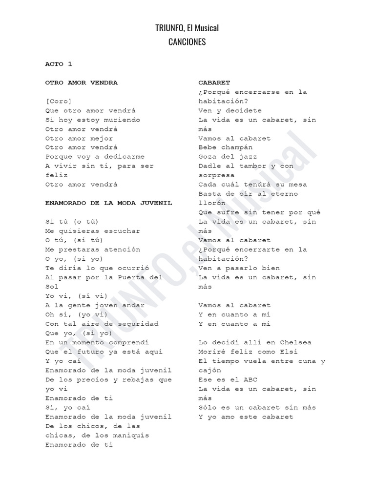 CANCIONES | PDF