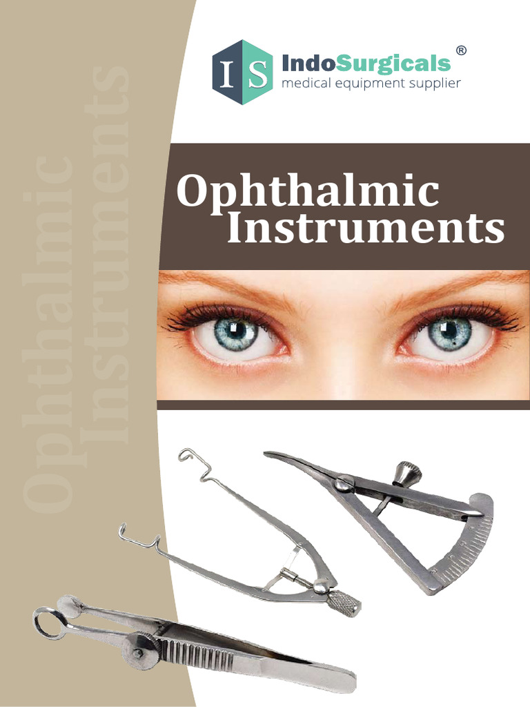 Ophthalmic Instruments Catalog | PDF | Human Eye | Ophthalmology