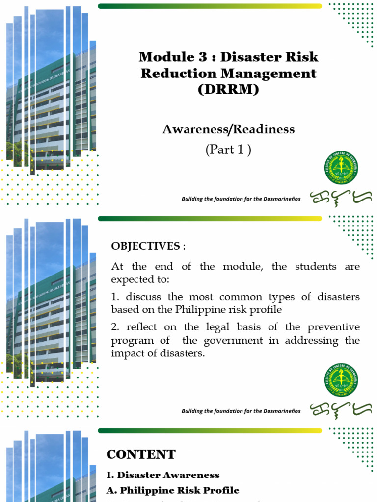 Module 3 DRRM Part 1 Edited KLD 1 | PDF | Emergency Management ...
