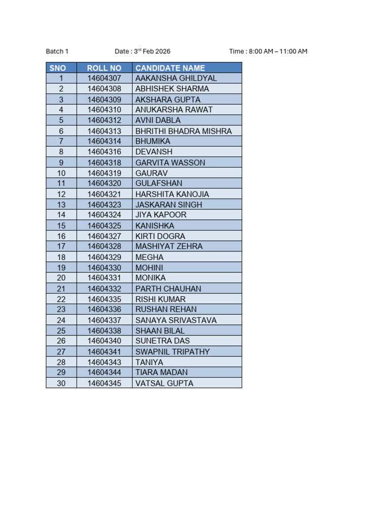 CBSE Practical Batch Physical Education 2026 | PDF