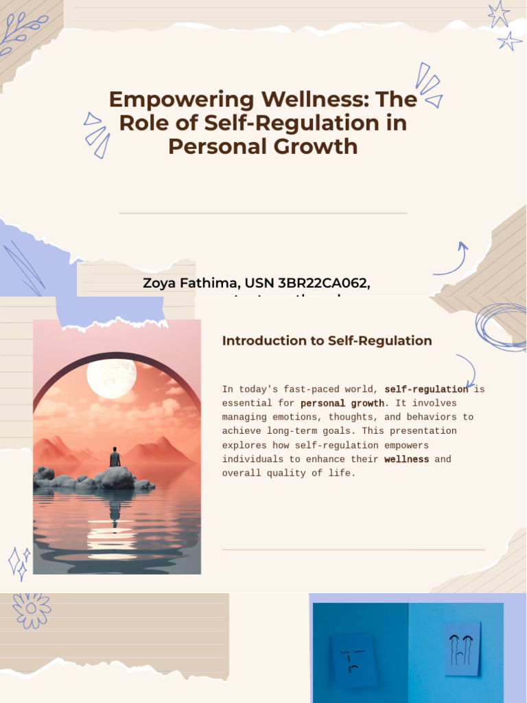 Slidesgo Empowering Wellness the Role of Self Regulation in Personal ...