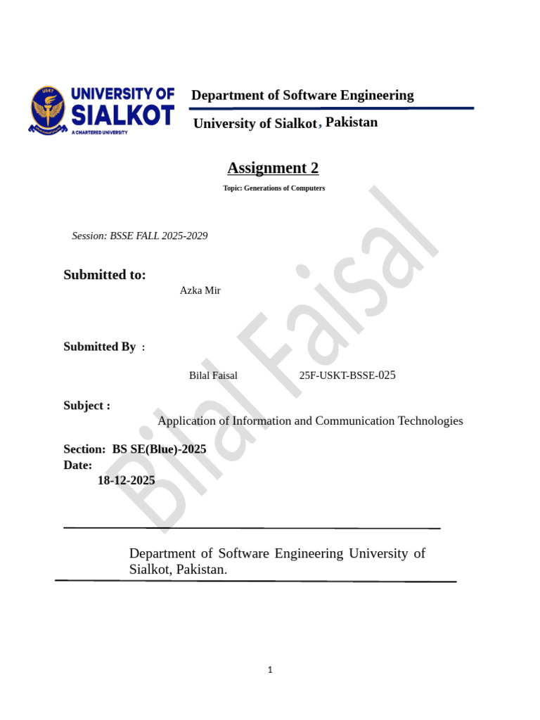 Generation of Computers Bilal(25 | PDF | Integrated Circuit ...