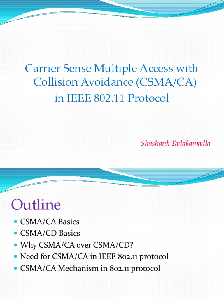 Csma Ca | PDF | Network Protocols | Computer Networking