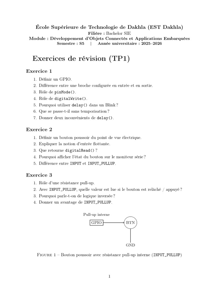 Exercices - Révision TP1 | PDF | Ingénierie informatique | Informatique