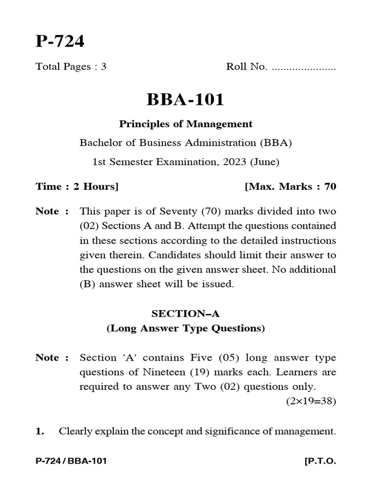BBA-101 | PDF