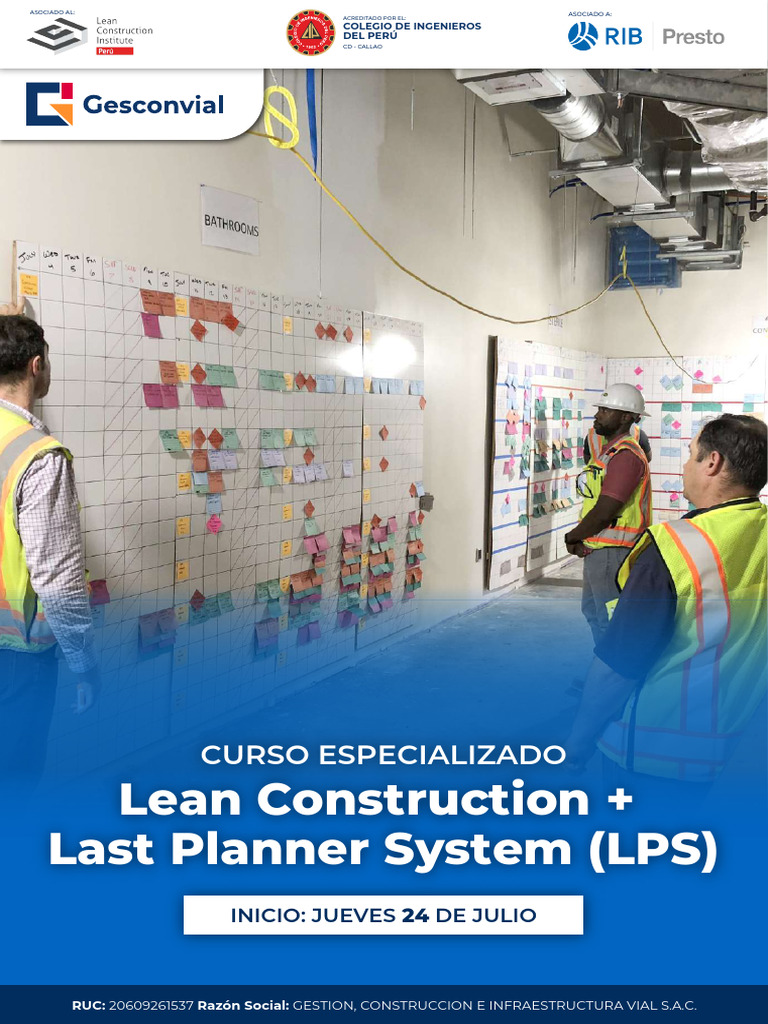 Temario - Lean Construction + Last Planner System (LPS) | PDF ...