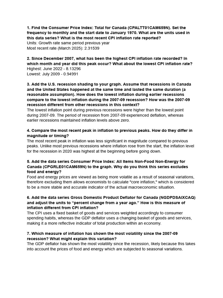 ECO102 HW 2 (1) | PDF | Inflation | Gross Domestic Product