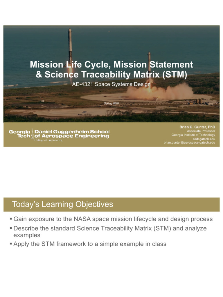Lecture 3 - STM | PDF | Lidar | Nasa
