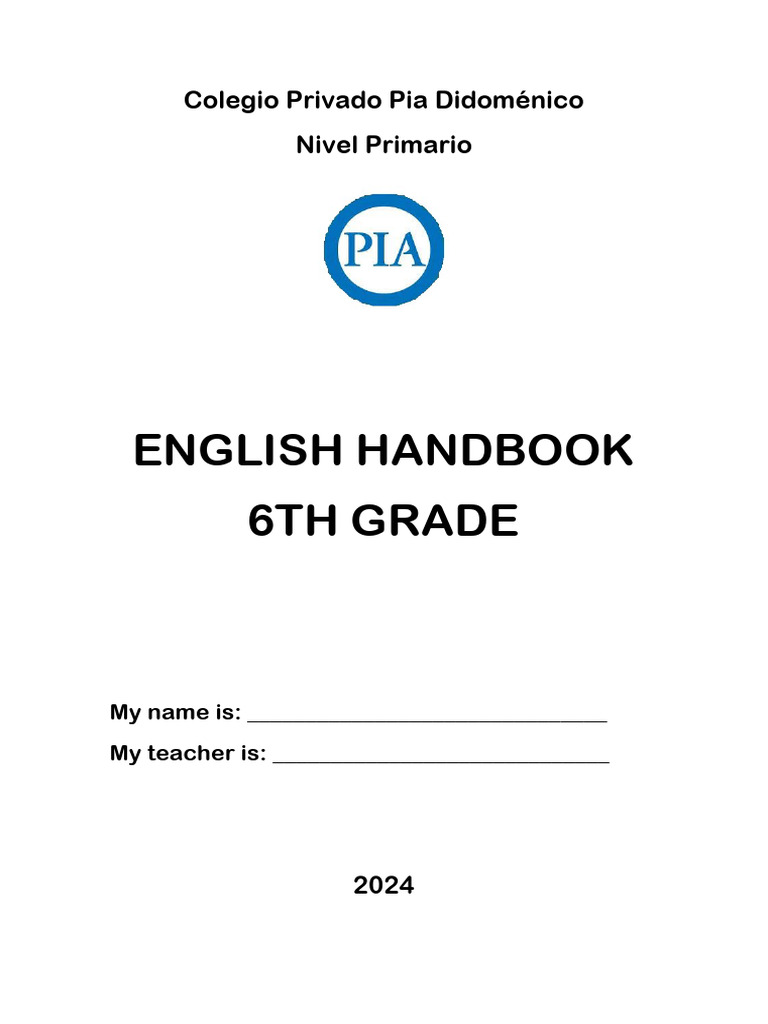 Cartilla de Inglés - 6to Grado 2024 | PDF | Easter | Easter Egg
