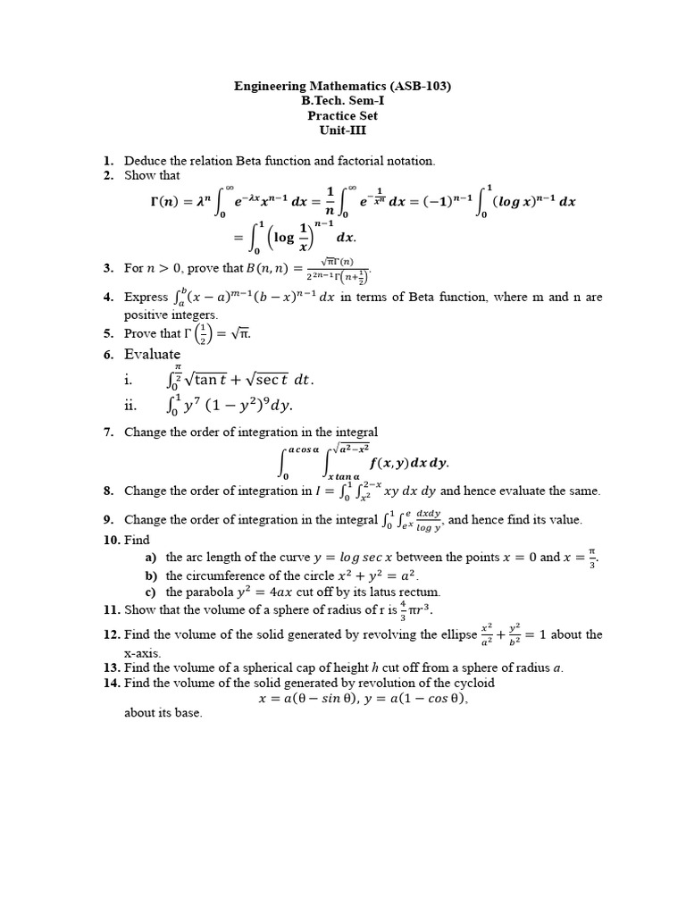 Assignment Unit 3 ASB-103 | PDF | Sphere | Geometric Shapes