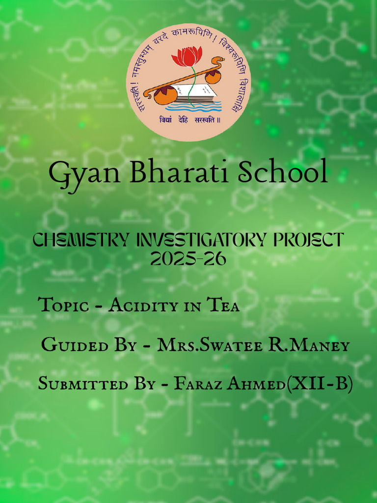 Acidity in Tea_20260101_204747_0000 | PDF | Mole (Unit) | Acid
