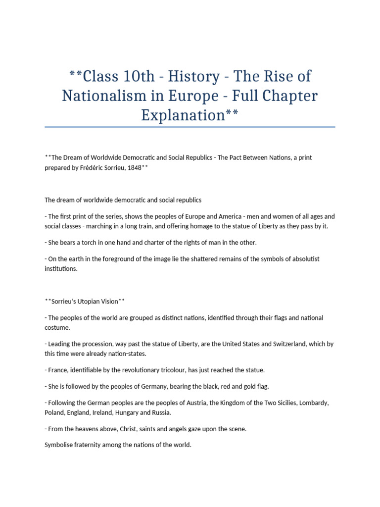 Class 10th Chapter 1 | PDF | Balkans | Kingdom Of Prussia
