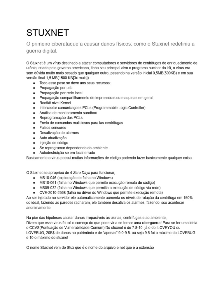 Stuxnet | PDF
