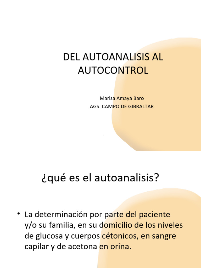 Autoanalisis v2 | PDF | Diabetes | Especialidades Medicas