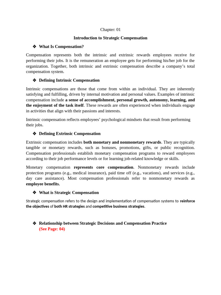 Chapter 01 - Strategic Compensation | PDF | Cost Of Living ...