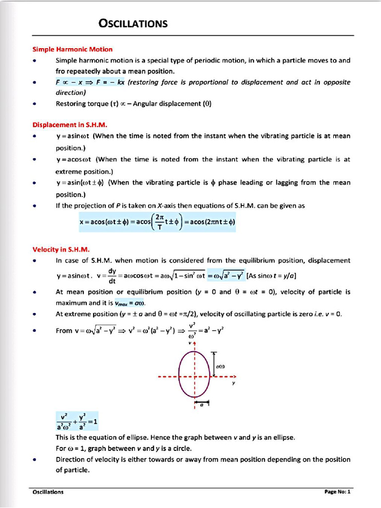 Oscillation | PDF