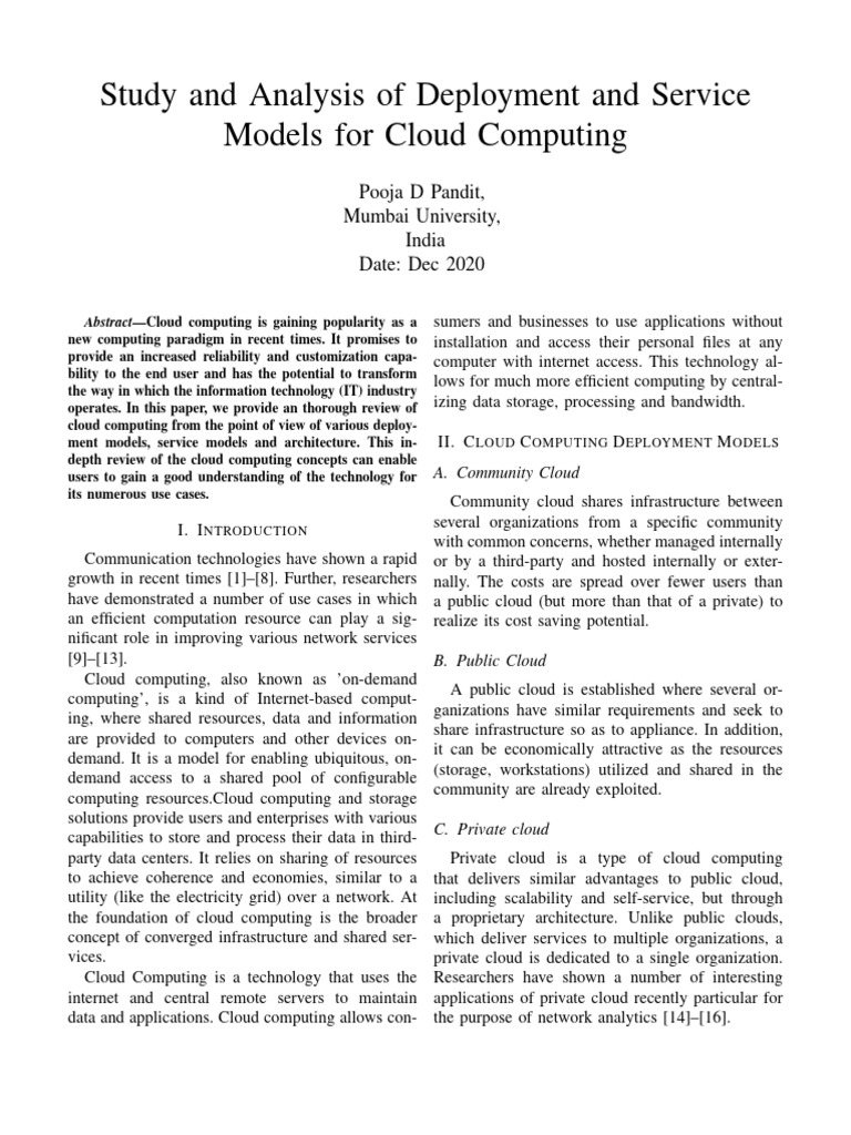 Case Study Cloud Computing and Its Architecture | PDF | Software As A ...