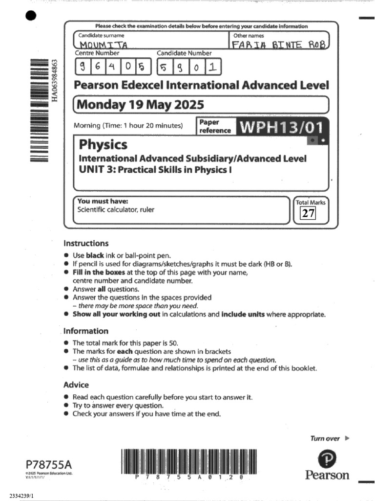 Phy 3 | PDF