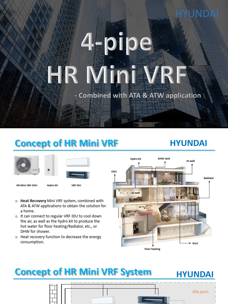 Heat Recovery Mini VRF Presentation 202309 Compressed | PDF | Air ...