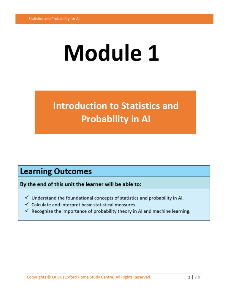 1742893271module 1 Introduction To Statistics and Probability in AI ...