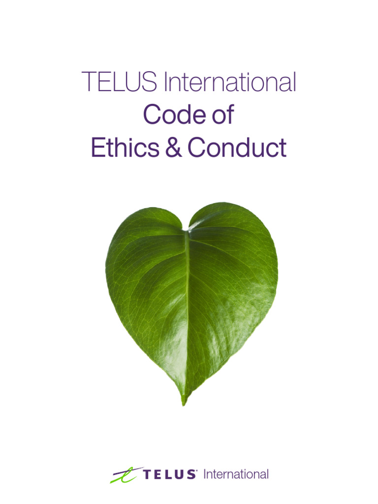 TI - Code of Ethics and Conduct - 2022 | PDF | Conflict Of Interest ...