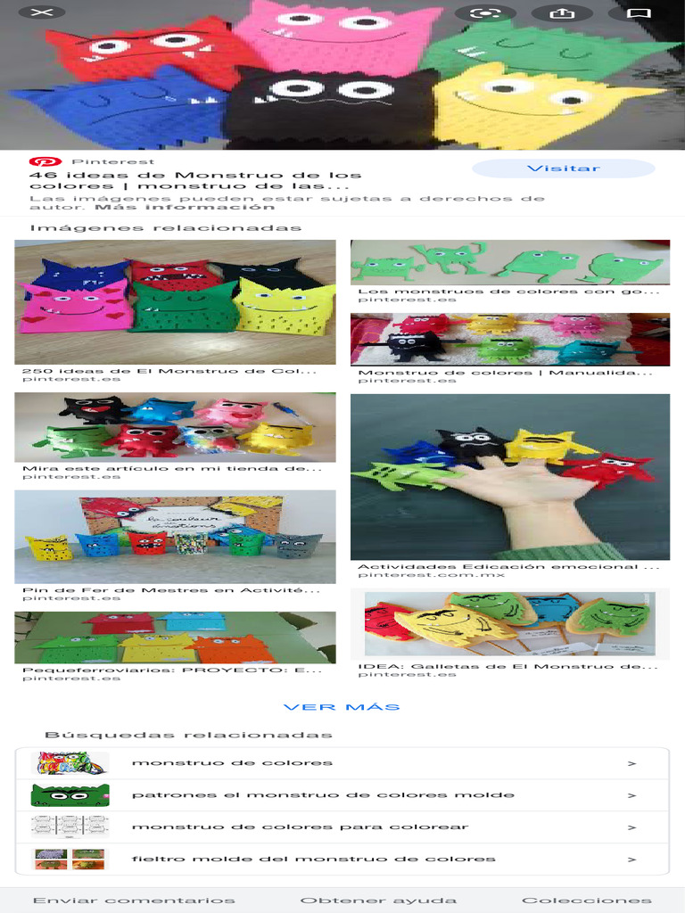 monstruos de colores goma eva - Búsqueda de Google | PDF