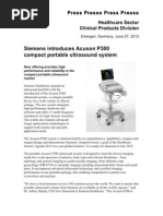 Siemens Acuson P300 Press Release