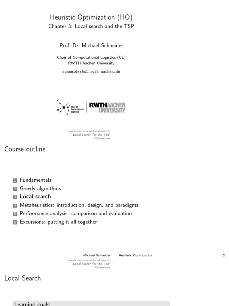 Chapter3 Local Search 1 | PDF | Mathematical Optimization | Vertex ...