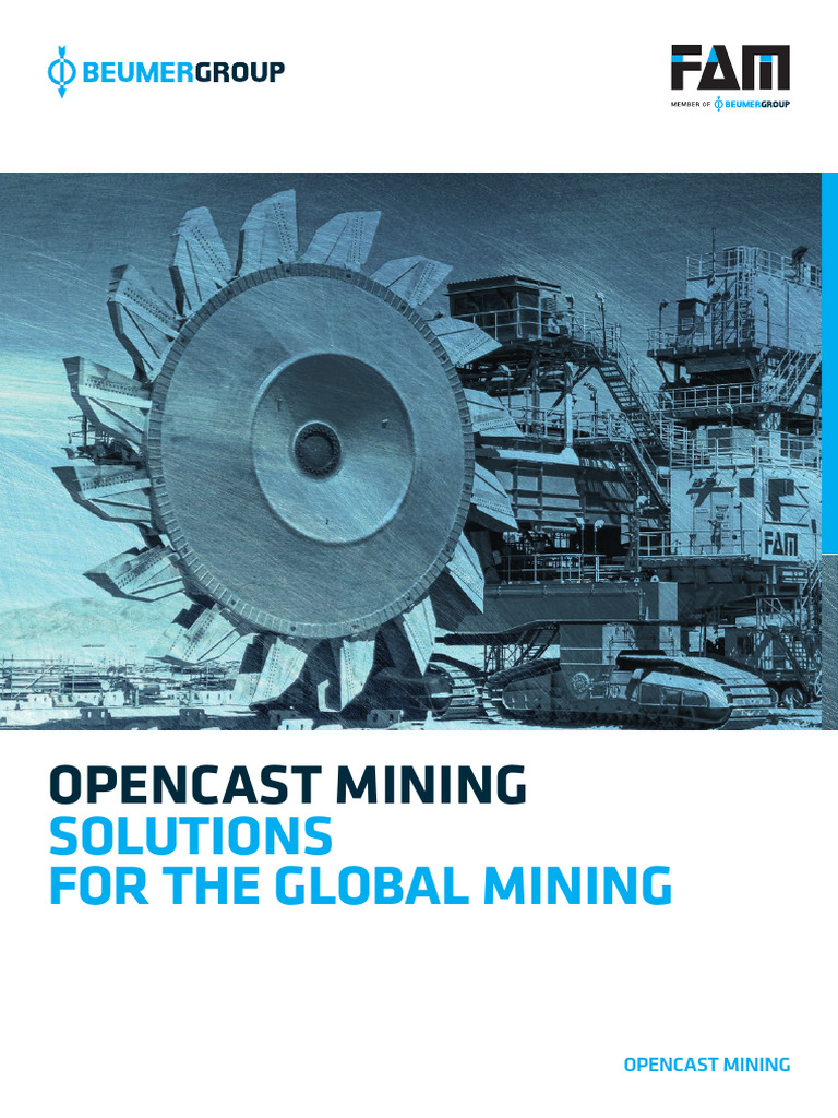 04 FAM Brochure Opencast Mining | PDF | Mining | Secondary Sector Of ...