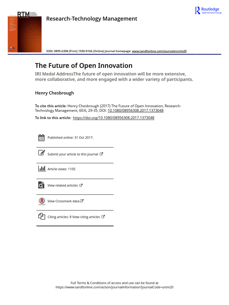 The Future of Open Innovation | PDF | Online Shopping | Agriculture