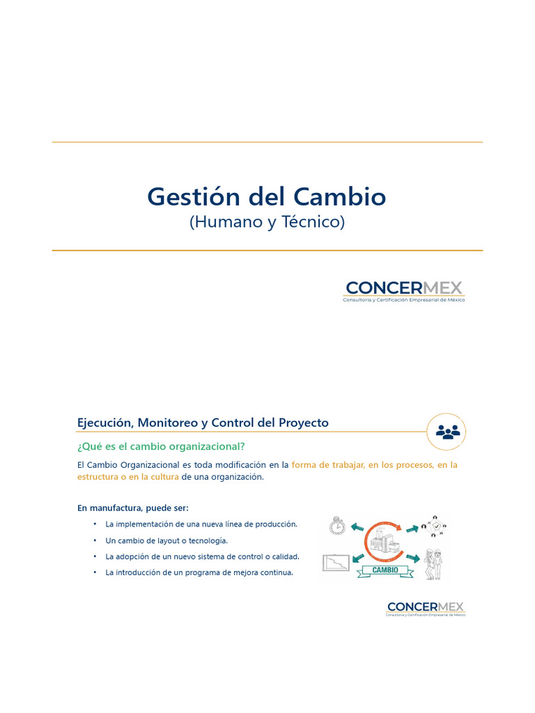 Módulo III - Gestion Del Cambio | PDF | Lean Manufacturing