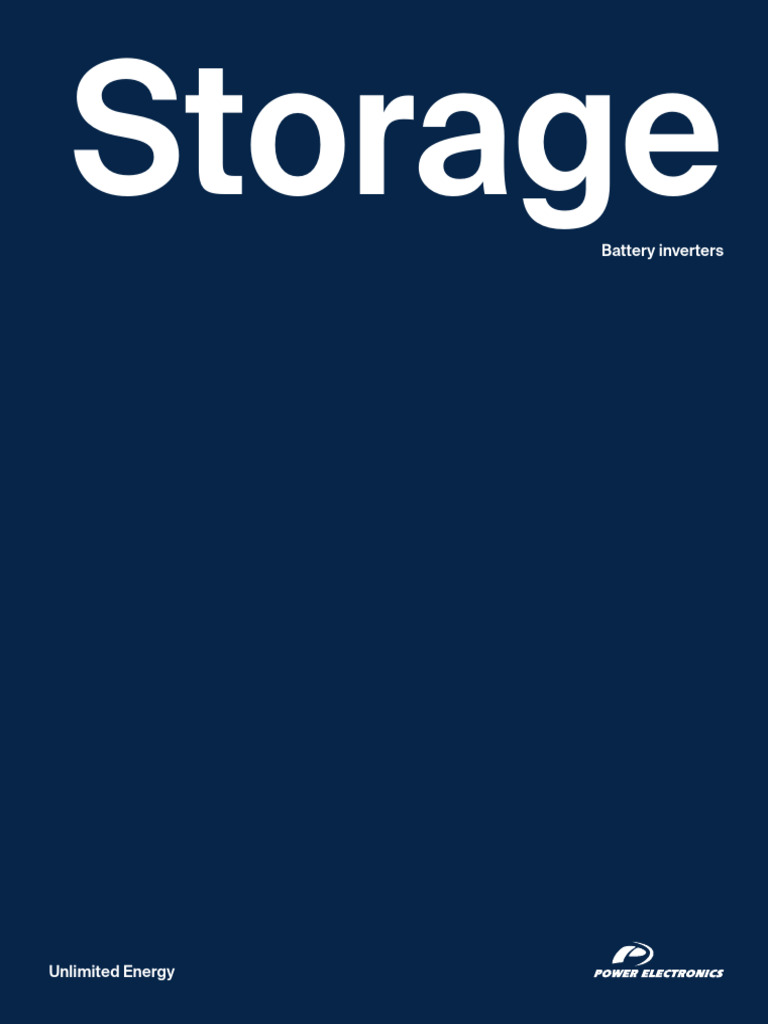 Storage Brochure en | PDF | Power Electronics | Electrical Grid