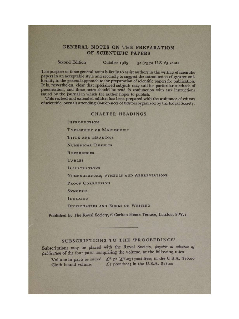 General Notes on the Preparation of Scientific Papers OK | PDF