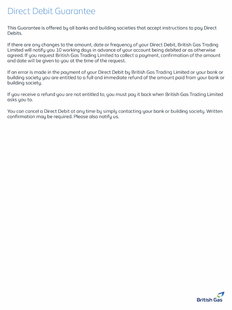 Direct Debit Guarantee | PDF