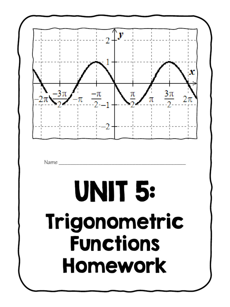 Precalculus Unit 5 Trigonometric Functions Practice | PDF ...