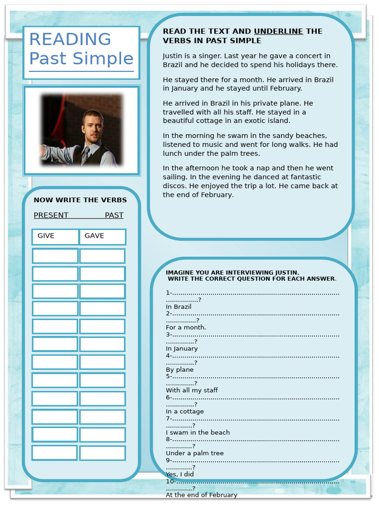 Past Simple Verbs and Ask Questions | PDF