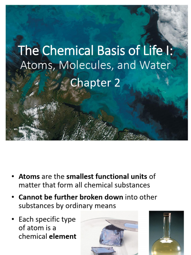 Ch 2 Chemical Basis of Life _M_23S | PDF | Atomic Nucleus | Electron