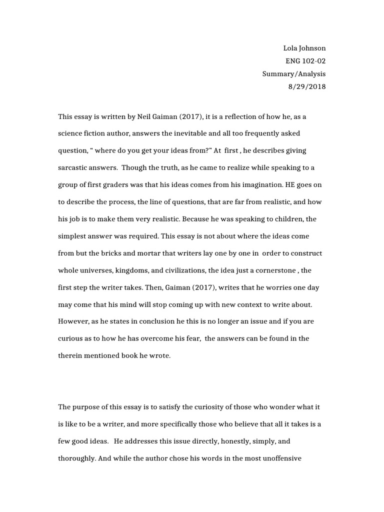 Short Summary 1 | PDF