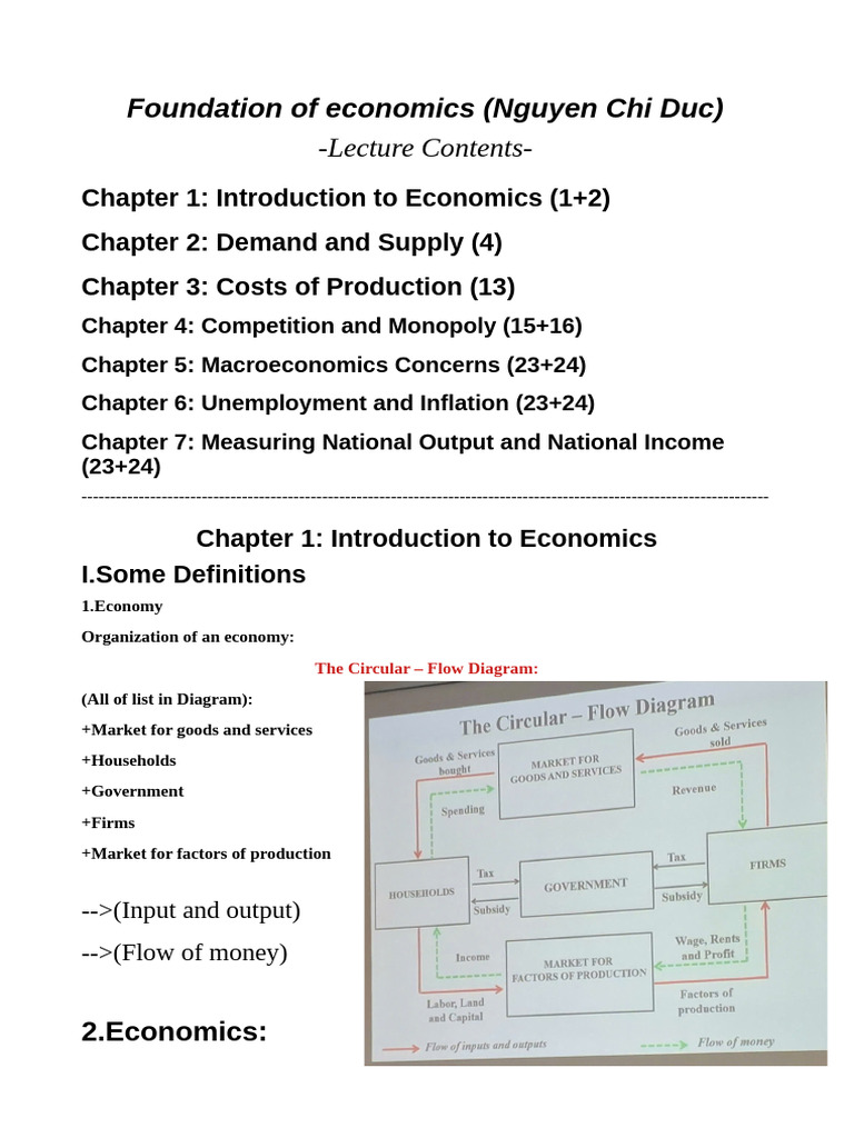 Chapter 1 - Introduction To Economics | PDF | Economics | Macroeconomics