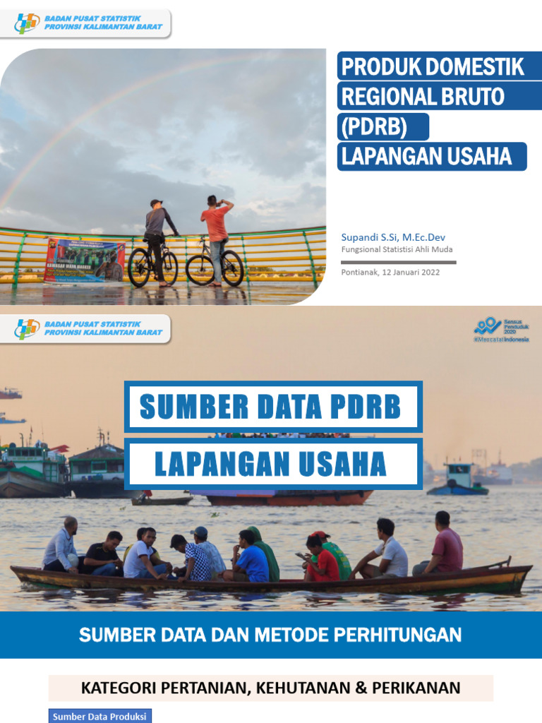 Bahan Paparan Bimtek Bappeda PDRB Lapus | PDF