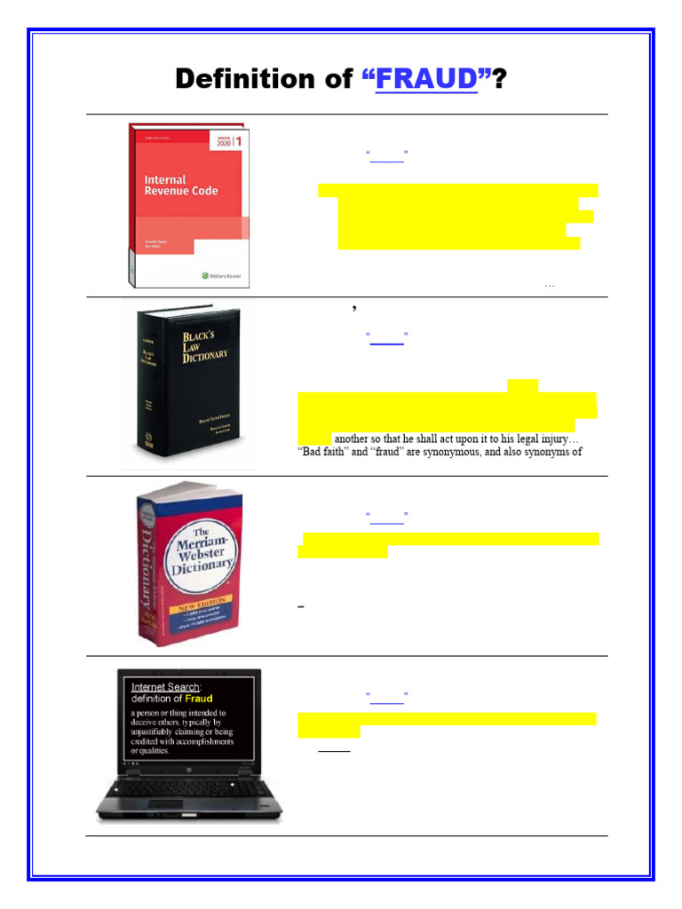 Fraud Exhibit A | PDF